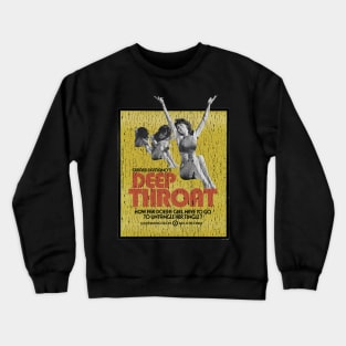 Vintage Worn Crack Deep Throat 1972 Crewneck Sweatshirt